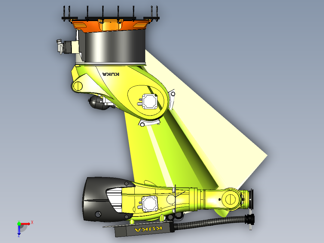 kuka kr 600 fortec俯视图