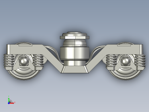 Y-32 Bogie转向架3D数模图纸 STEP格式前视缩略图