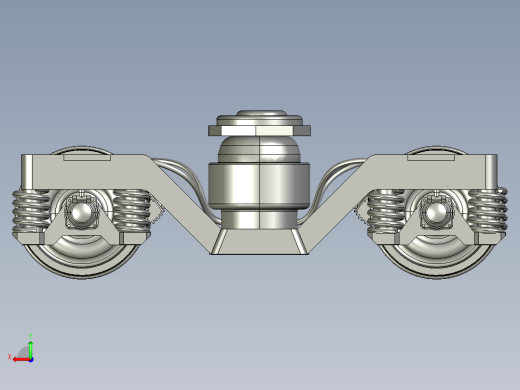 Y-32 Bogie转向架3D数模图纸 STEP格式后视缩略图
