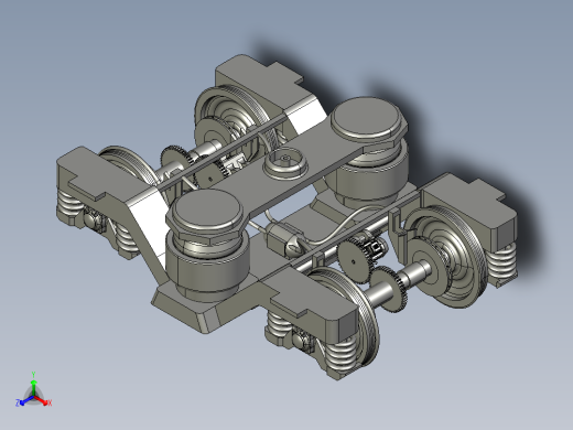 Y-32 Bogie转向架3D数模图纸 STEP格式正等轴测缩略图