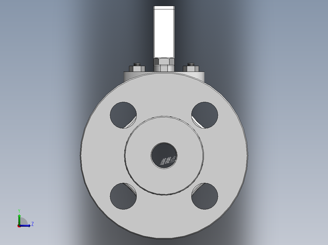 法兰球阀-304 DN15-DN200左视图