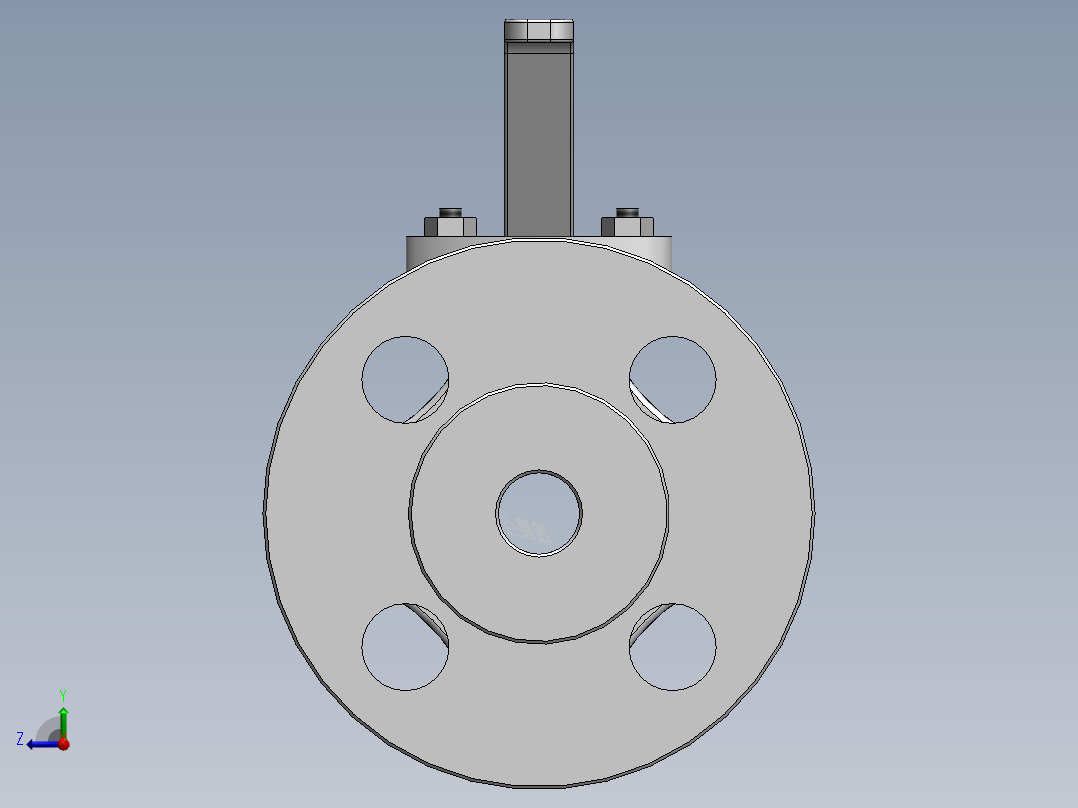 法兰球阀-304 DN15-DN200右视图