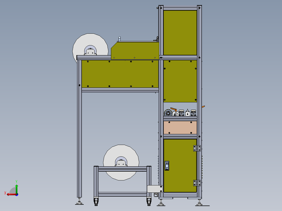 H601 高速热切封机后视图