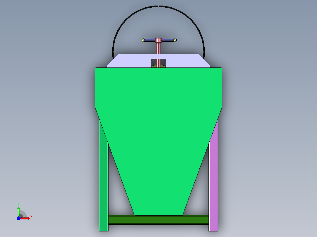 电动铝板滚圆机前视图