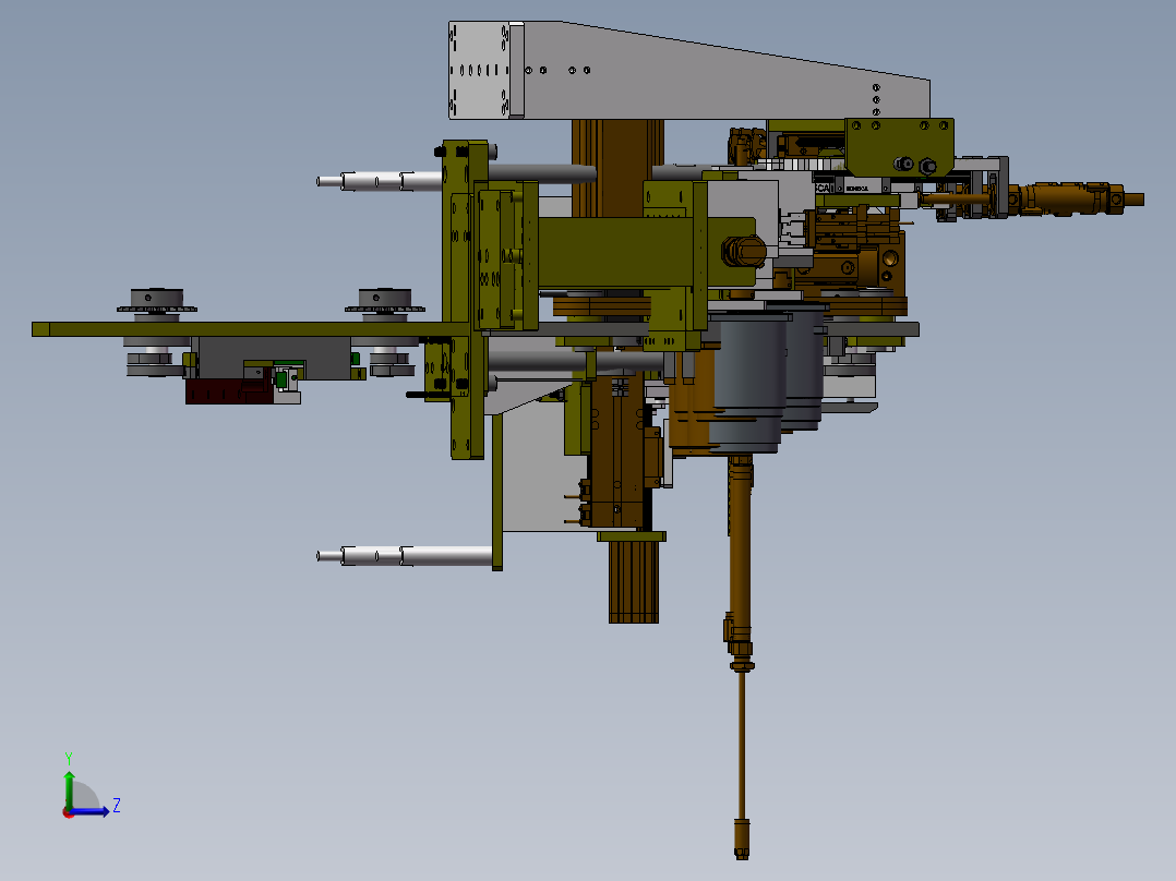 G618_三极管散热片组装左视图