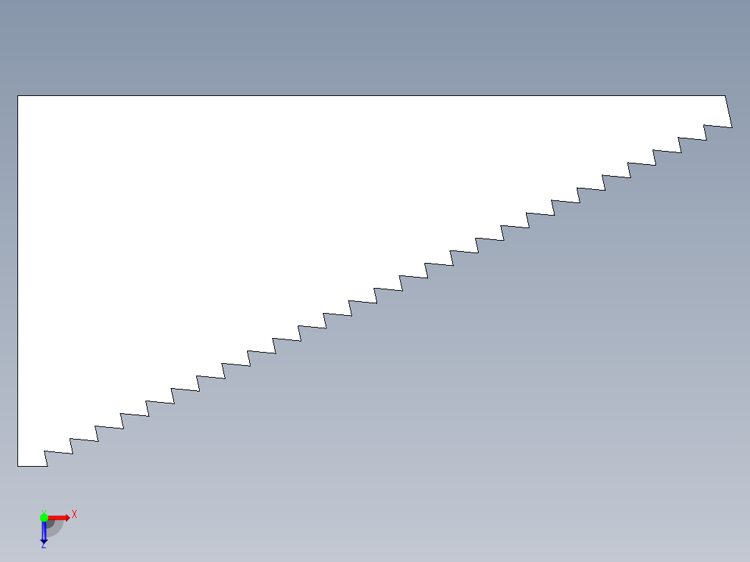 萬用階梯墊塊2348-3D多系列多零件图纸模型俯视图