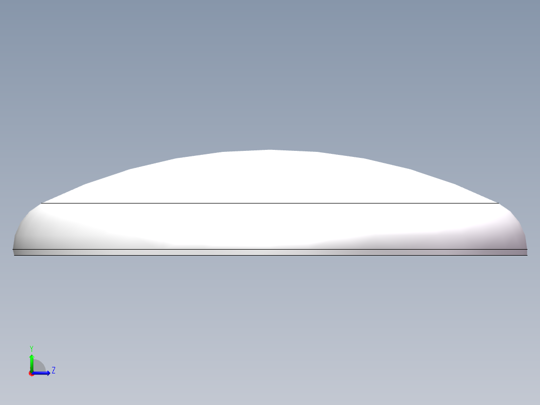 THB碟形封头DN3500左视图