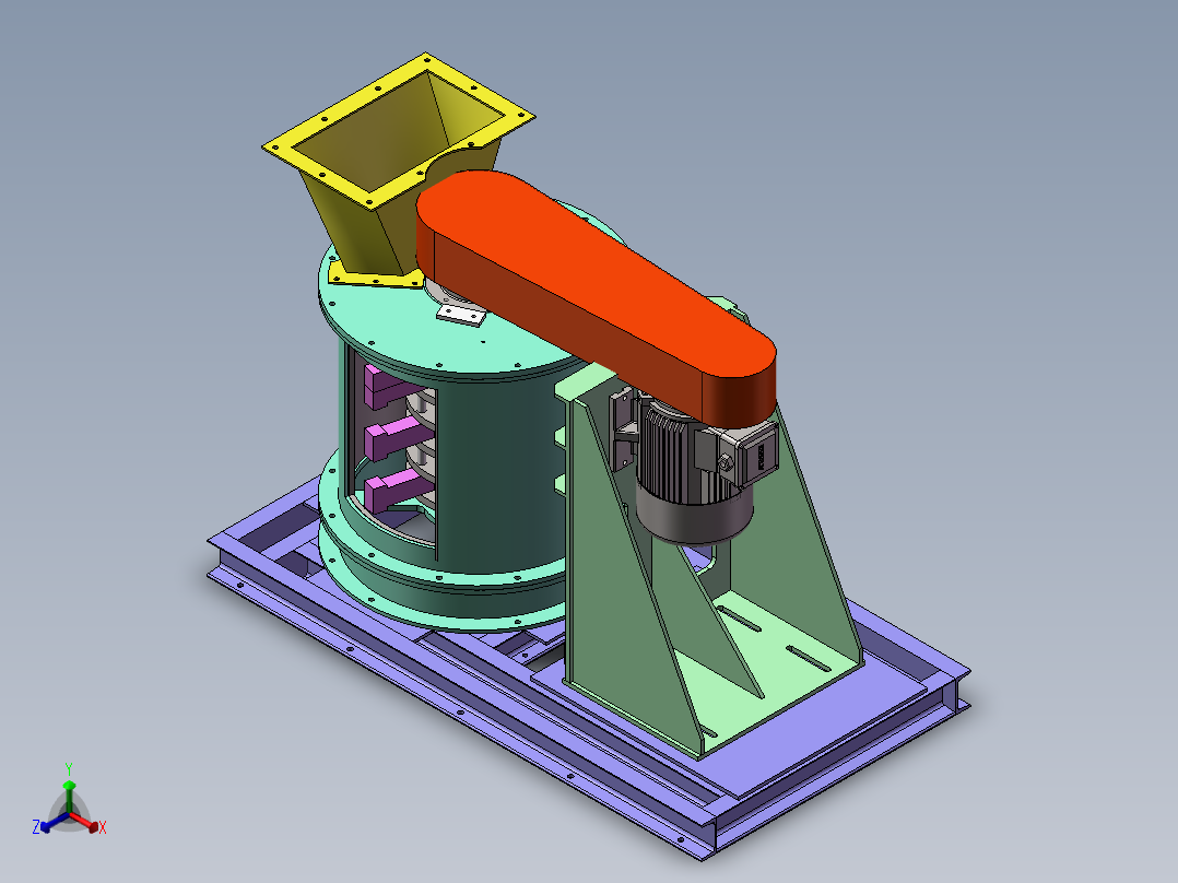 矿山立式破碎机SW三维图=1228512=50正等轴测图