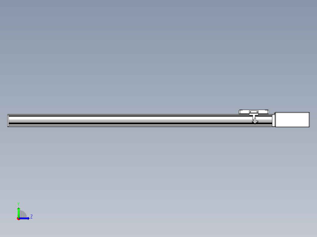 同步带全封闭直线模组TPA-HCB-105D-90-L950-ML-C-P20-N3左视图