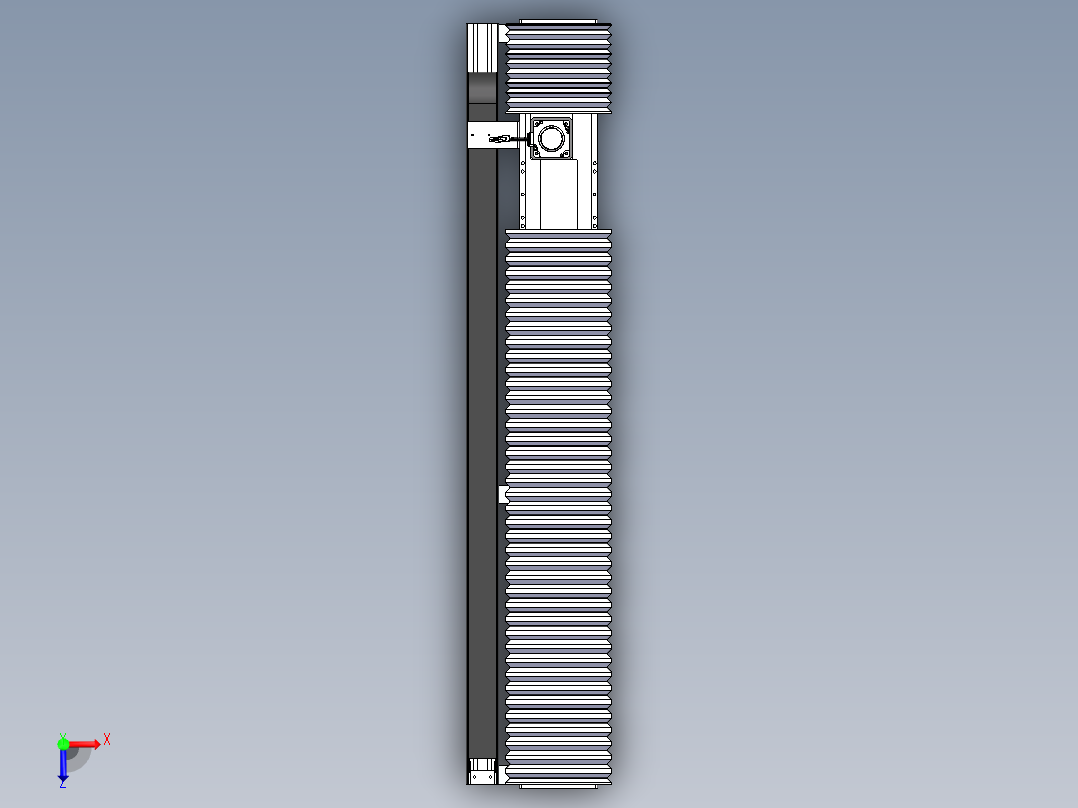 MTM齿轮齿条型MTM17F-BC-750W俯视图