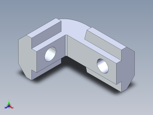型材-BR 8-8 INNER BRACKET KJN535577正等轴测缩略图