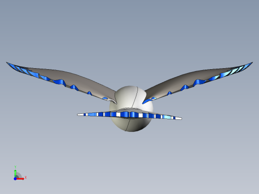 鸽子三维模型前视缩略图