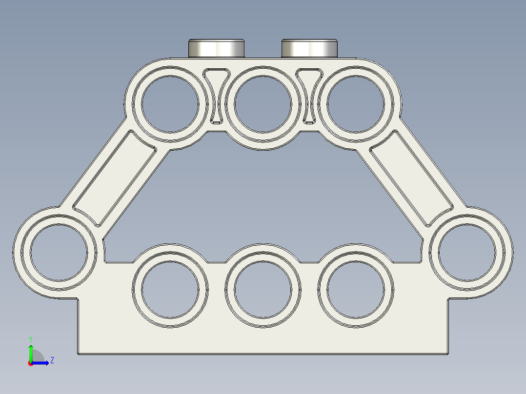 气缸电机-32333 Medium Stone Technic Engine Block 1 x 5 x 3左视图
