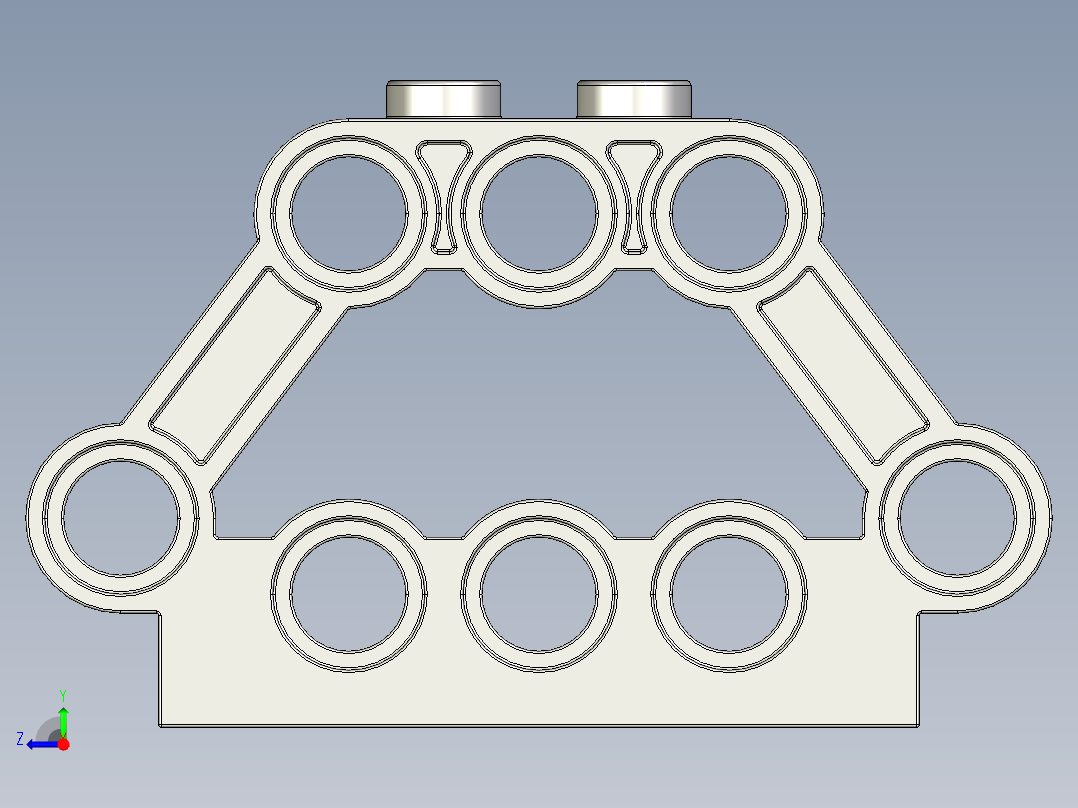 气缸电机-32333 Medium Stone Technic Engine Block 1 x 5 x 3右视图