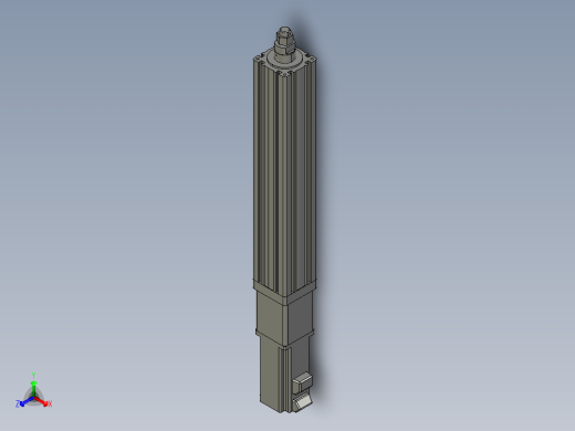 12VZ电动缸-VZ6-S250-BC正等轴测缩略图