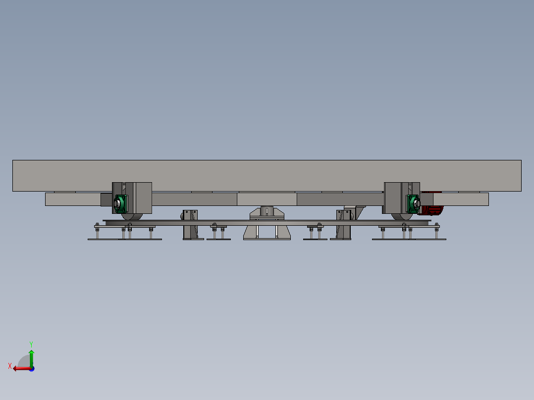 旋转机构结构设计三维(1)后视图