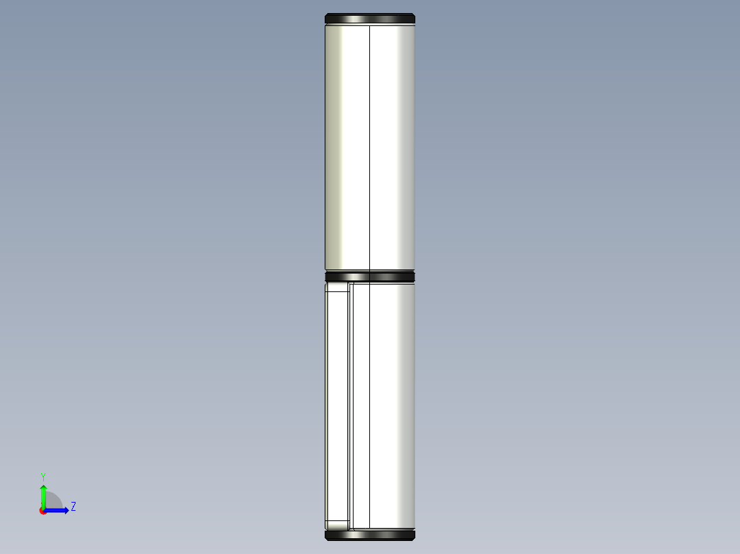 型材-KJN 8-8 SLOT REMOVABLE HINGE 3842544552左视图