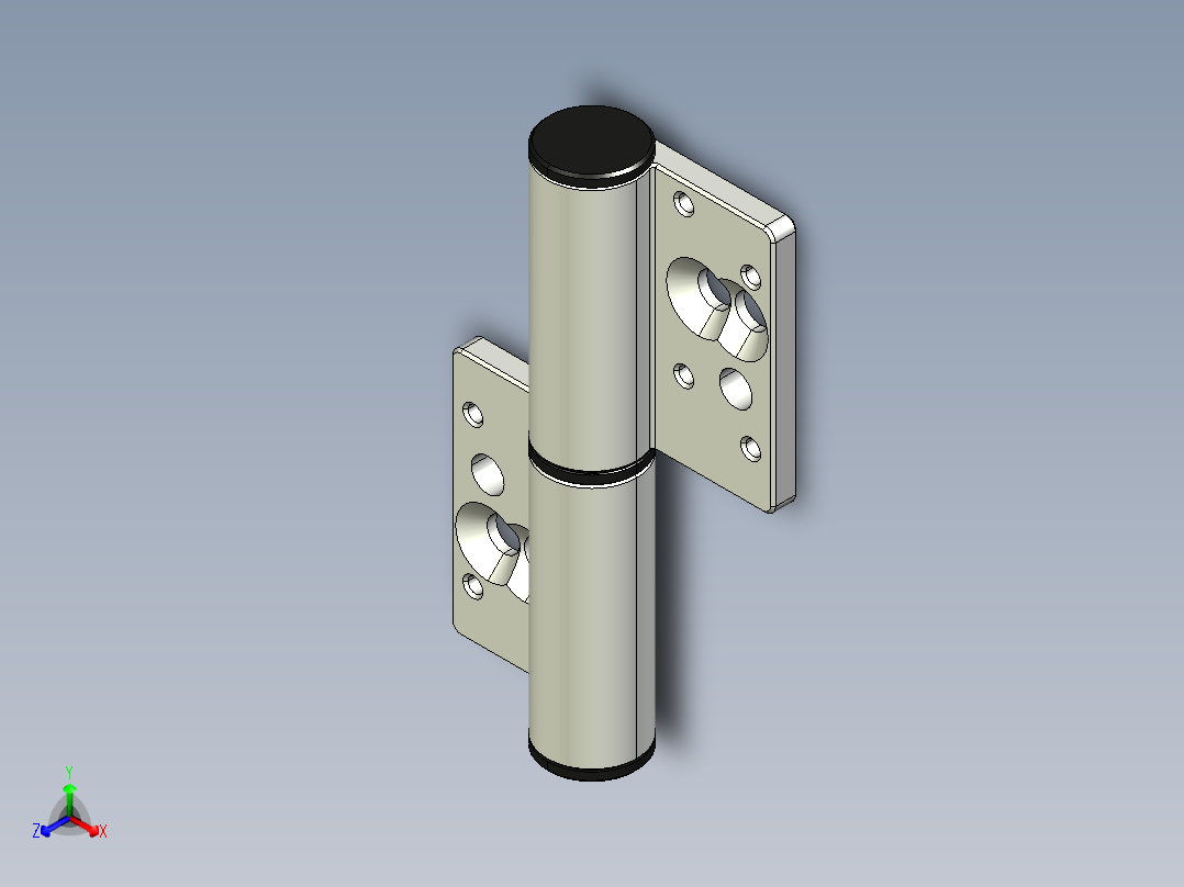 型材-KJN 8-8 SLOT REMOVABLE HINGE 3842544552正等轴测图
