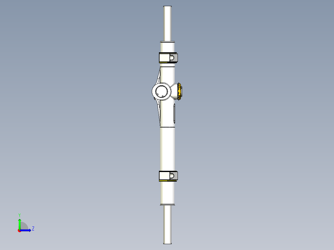 赛车转向架左视图