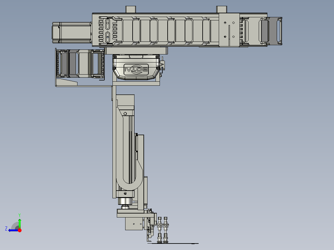 手机撕膜机构右视图