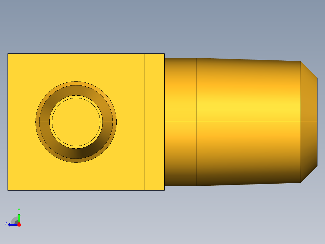 工业通用螺蚊管倒齿式工业硬管接头Male Elbow 229-4-1右视图