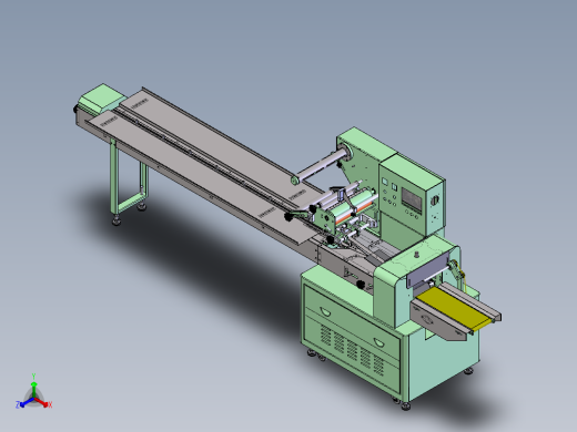 小件产品包装机（sw18可编辑+工程图）