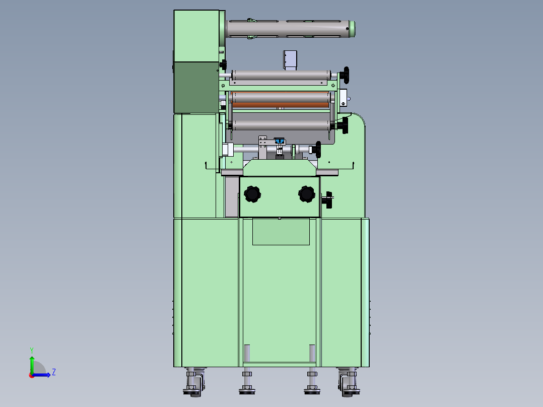 小件产品包装机（sw18可编辑+工程图）左视图