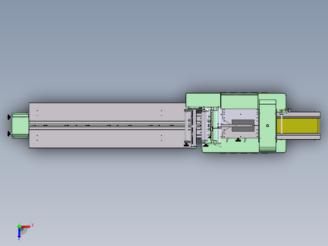 小件产品包装机（sw18可编辑+工程图）俯视图