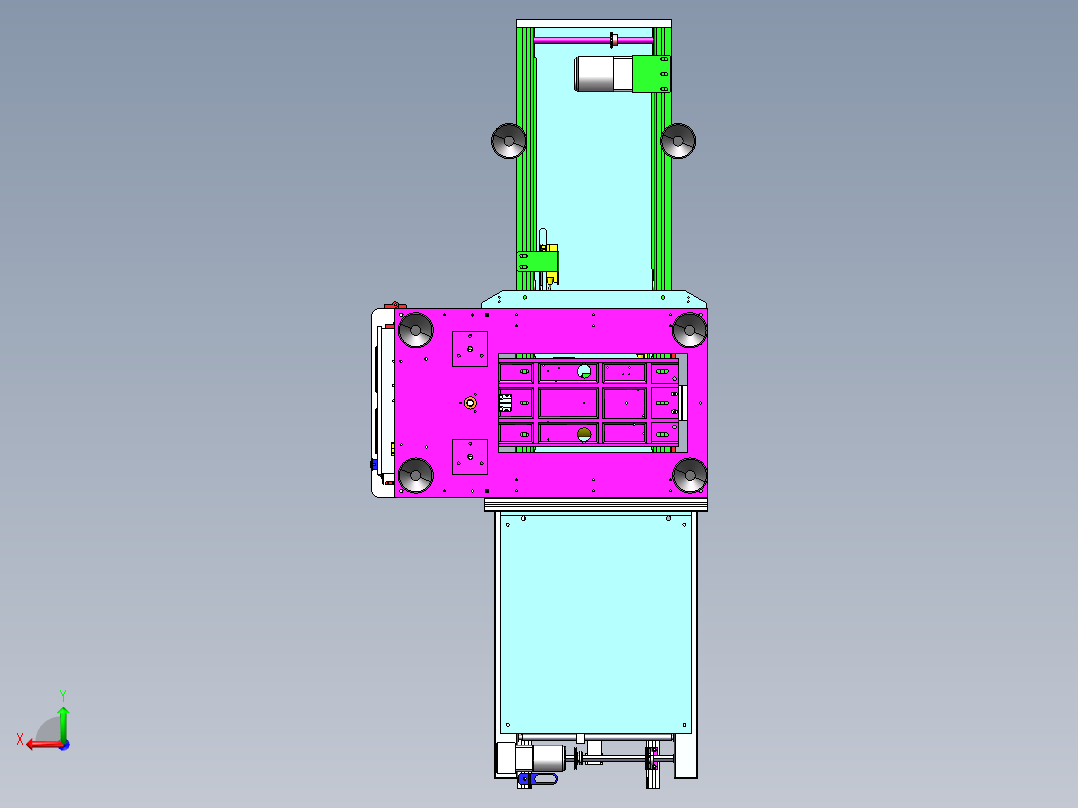 固化炉自动分料机sw21后视图