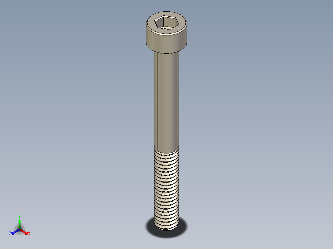 Screw_DIN_912_M6x55_A2.STEP公制内六角螺钉