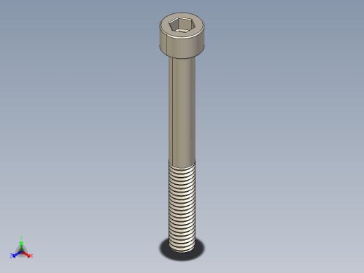 Screw_DIN_912_M6x55_A2.STEP公制内六角螺钉