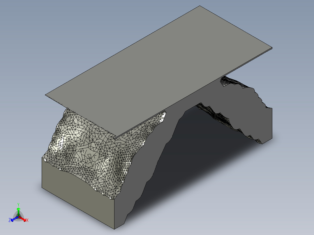 简支梁正等轴测图