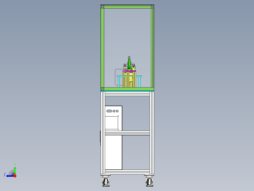 自动贴胶带裁断一体机右视图