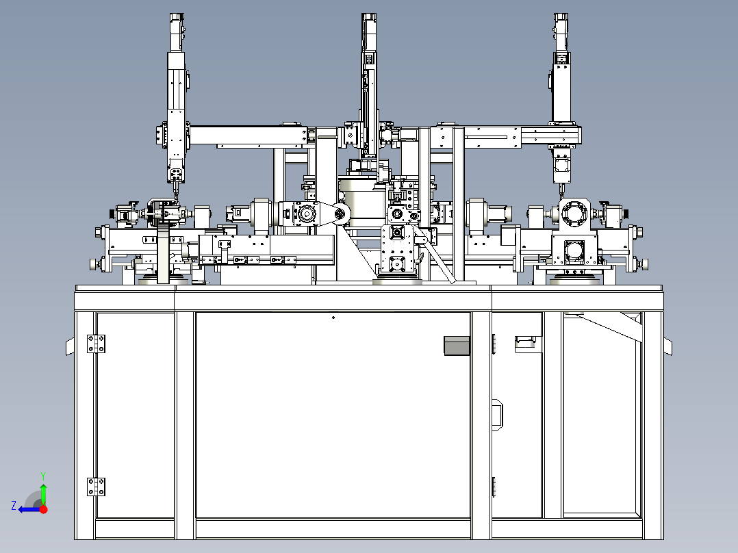滚珠打孔组装机右视图