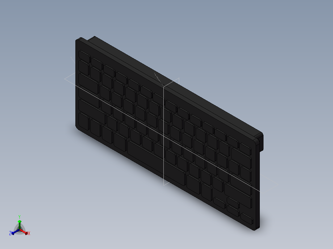 小键盘正等轴测图