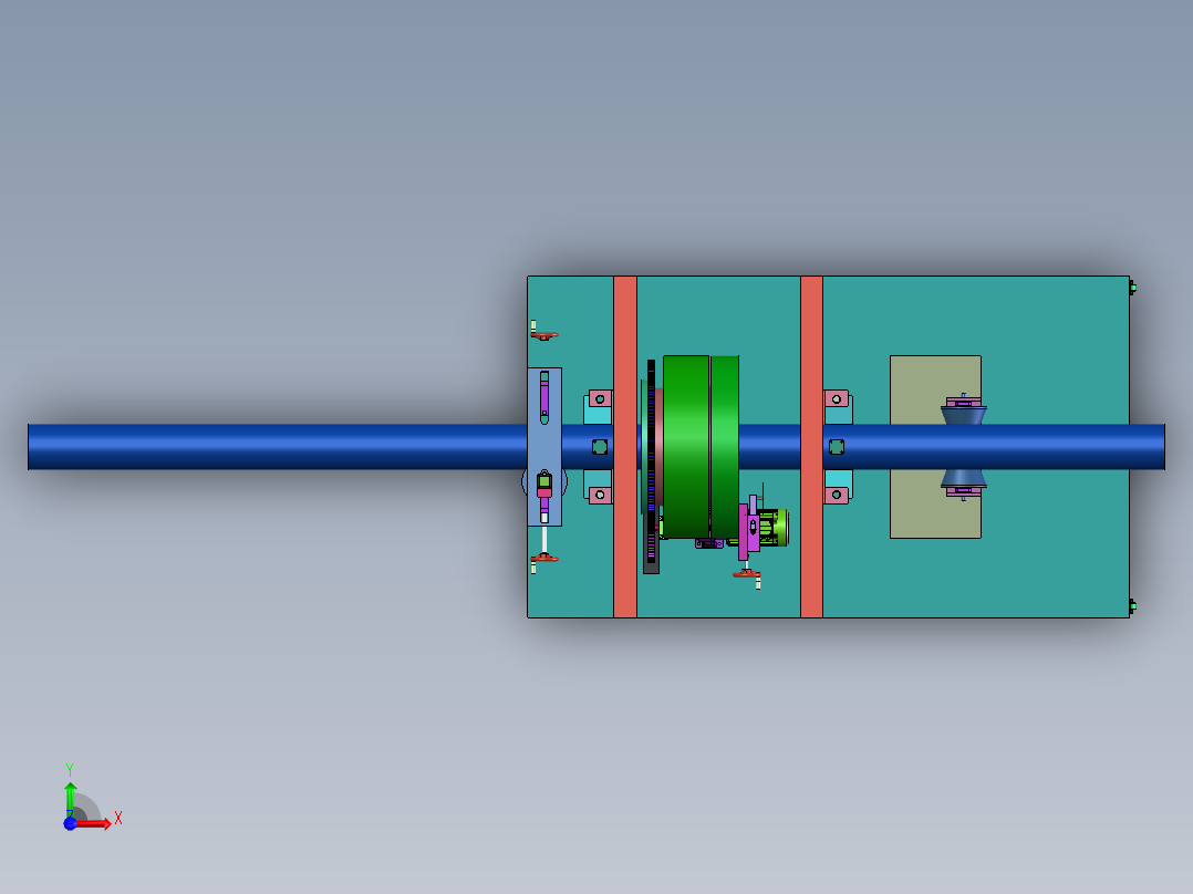 轮系式塑料管材切割机前视图