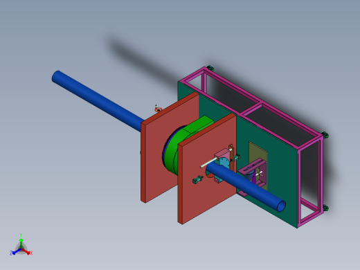 轮系式塑料管材切割机正等轴测缩略图