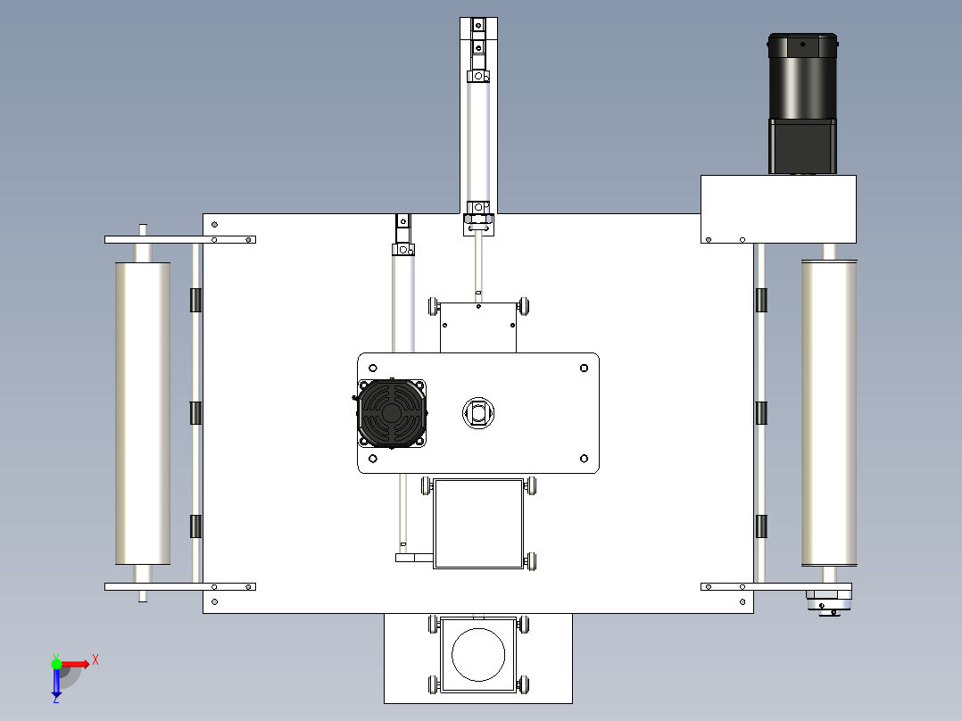 B3003728-肥皂包装机俯视图