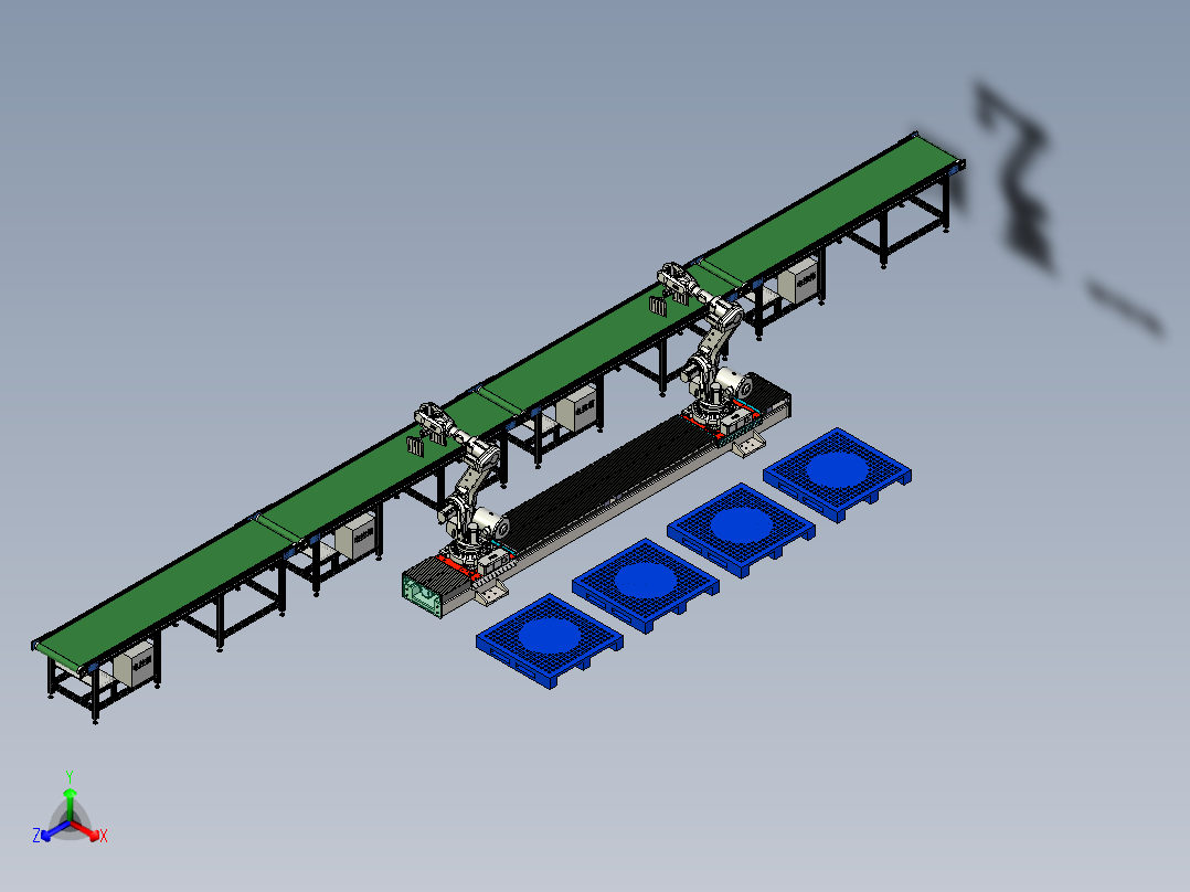 码垛机器人生产线搬运模拟