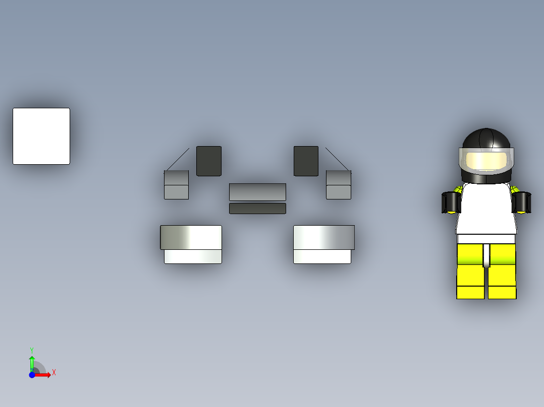 A2005057-乐高速度冠军 - 波尔舍918间谍车 (75910)前视图