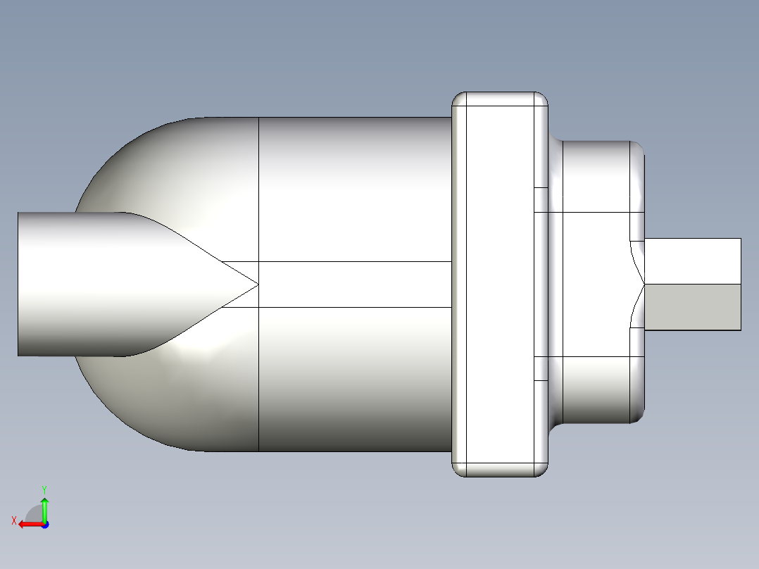 自动排水后视图