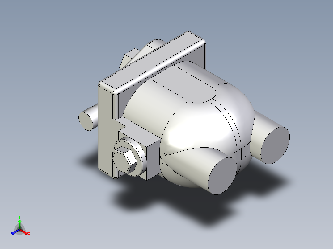 自动排水正等轴测图
