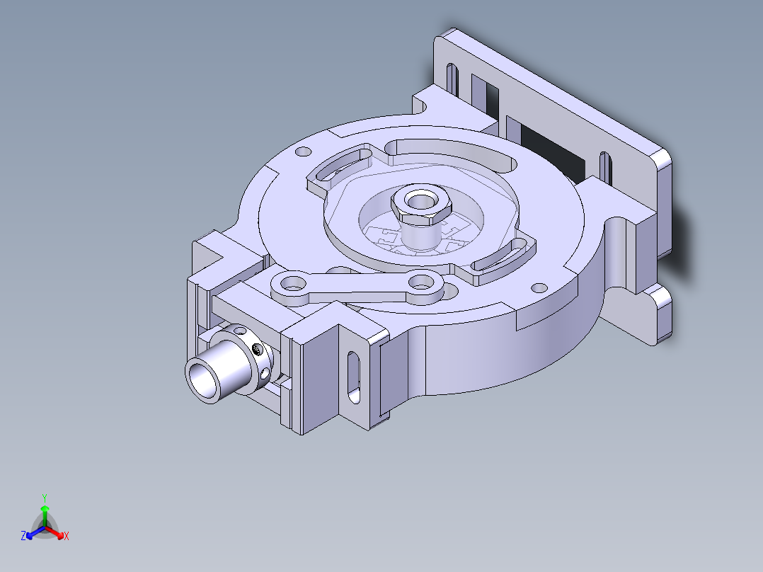 一种端子机用薄壁管六面围压夹具正等轴测图