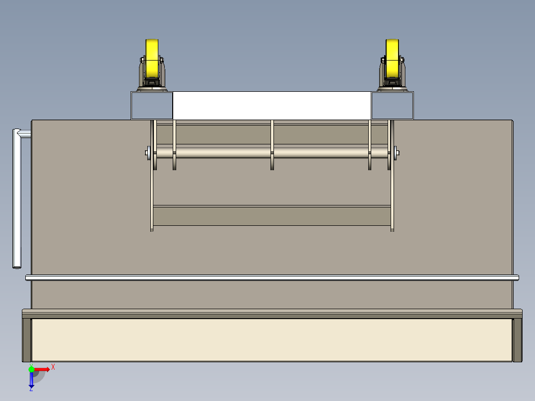 A0003052-废料倾斜料斗俯视图