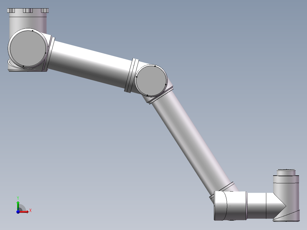 UR06机械臂6轴工业机器人前视图