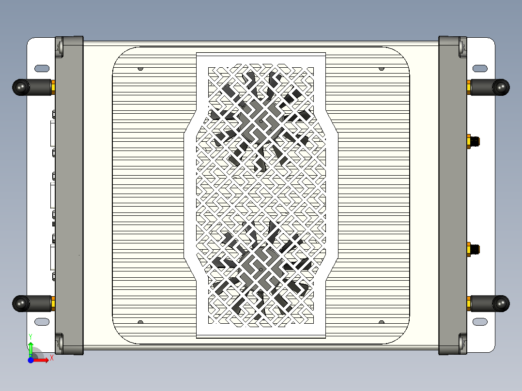 工控机电脑控制器前视图
