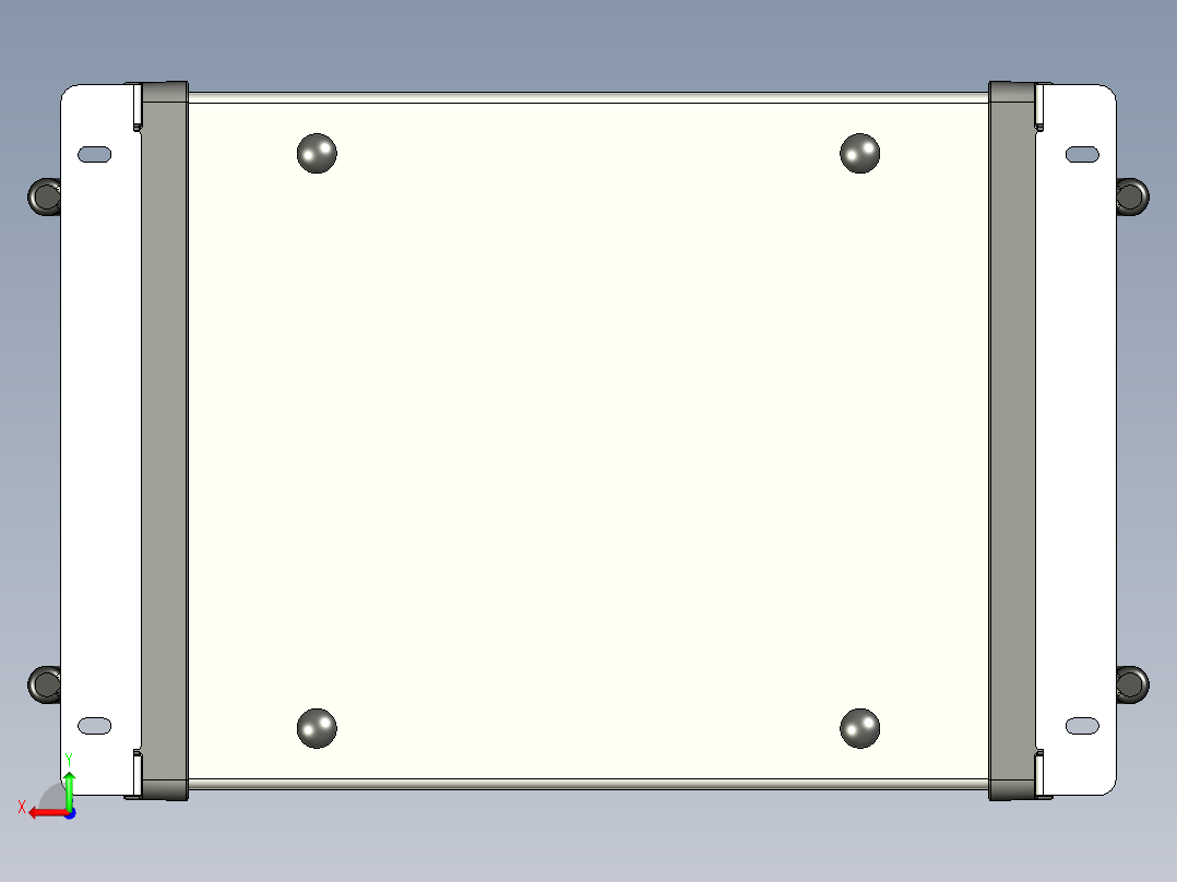 工控机电脑控制器后视图