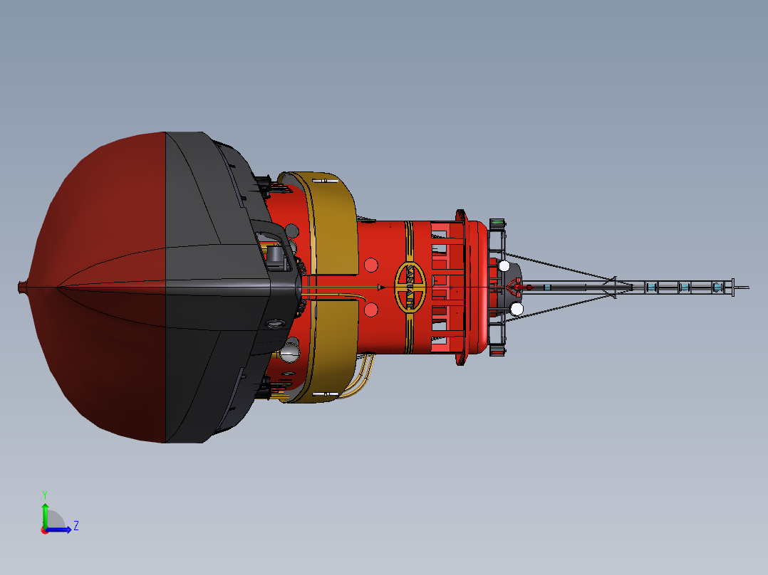大货船  STP左视图