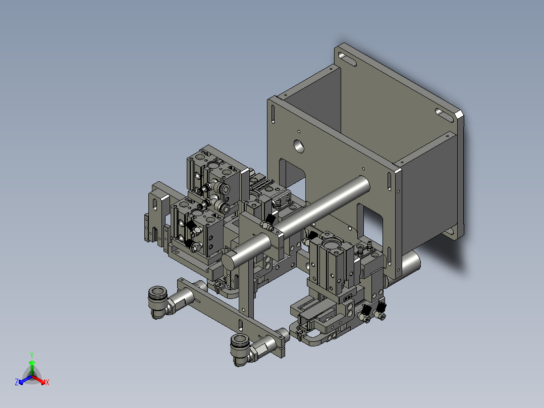 2018SOLIDWORKS1400Z剪棉线机构主视图