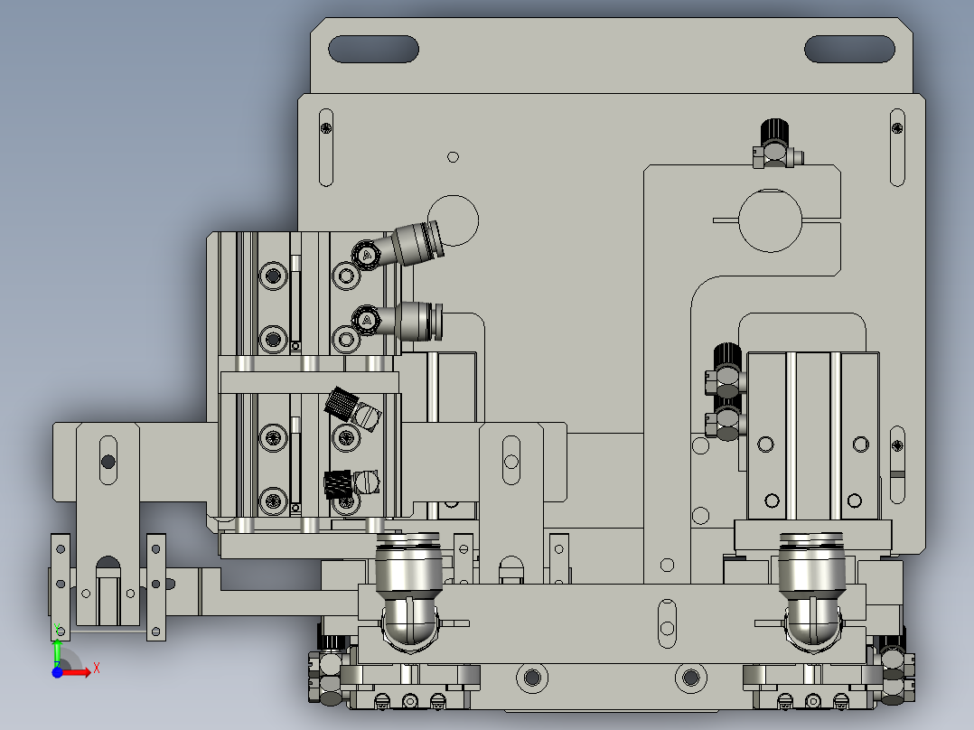 2018SOLIDWORKS1400Z剪棉线机构前视图